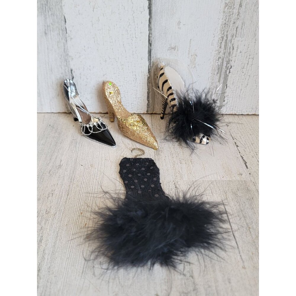 Fashion heels black dress ornament Xmas set‎ unique decor formal